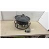 Image 1 : Portable Propane Gas Fire 19” Bowl with Lid, Lava Rocks, and Regulator