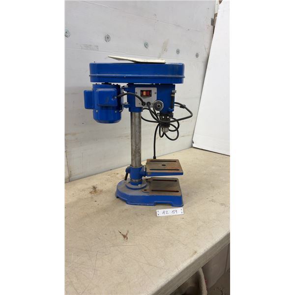 Blue 13mm Benchtop Drilling Machine with 1/3 Horsepower 120V Motor and Instruction Manual