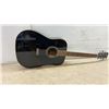 Image 3 : Jay Jr. Black Dreadnought Acoustic Guitar with Gig Bag, Method Book, Strings, Tuner