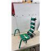 Image 1 : AbMaxx Abdominal Exercise Machine with Green Padded Seat and Five Support Rollers