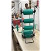 Image 5 : AbMaxx Abdominal Exercise Machine with Green Padded Seat and Five Support Rollers