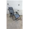 Image 1 : Gray Foldable Zero Gravity Reclining Chair with Adjustable Headrest and Armrest Locks