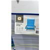 Image 3 : Outbound Brighton 5-Position Reclining Beach Chair and Titan by Arctic Zone Softtop Cooler