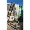 Image 1 : 20ft Aluminum Extension Ladder with Rope and Pulley System