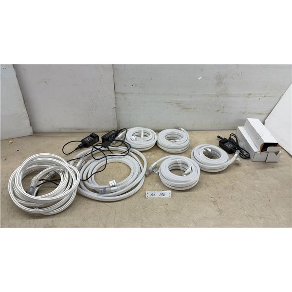 Brightech LED Neon Rope Lights, 24V DC, Outdoor, With Power Adapters and Remote