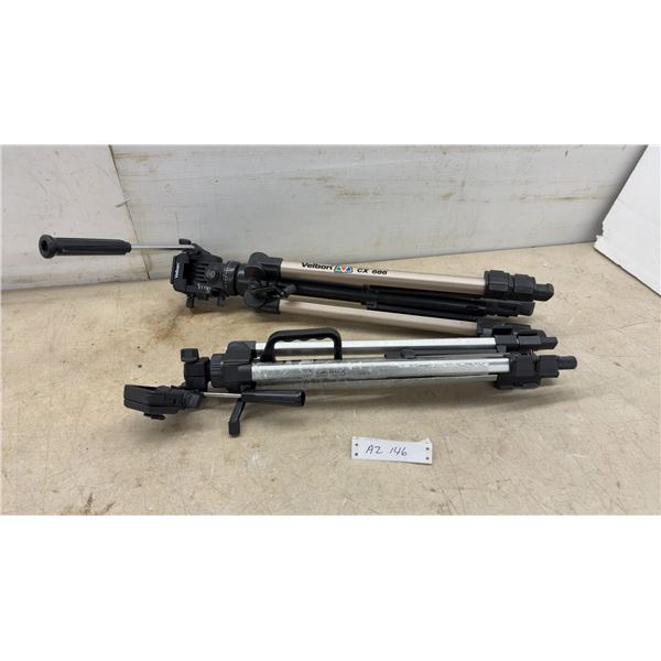Velbon CX 686 and Giottos VT-806 Professional Video Tripods