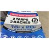 Image 1 : Toolway New Heavy Duty Reversible Blue/Silver Tarp, 16' x 20', 10 Mil