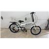 Image 1 : Everyday Camino Folding Bicycle, White Alloy Frame, 20” Blue Rim Wheels, 7-Speed microSHIFT