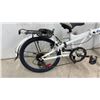 Image 2 : Everyday Camino Folding Bicycle, White Alloy Frame, 20” Blue Rim Wheels, 7-Speed microSHIFT