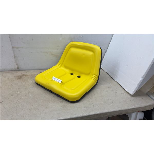 SEA-135YBE High Back Deluxe Yellow Steel Replacement Seat for Tractor or Mower