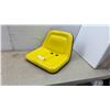 Image 1 : SEA-135YBE High Back Deluxe Yellow Steel Replacement Seat for Tractor or Mower