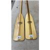 Image 2 : Pair of Feather Brand R50 Wooden Canoe Paddles