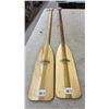 Image 3 : Pair of Feather Brand R50 Wooden Canoe Paddles