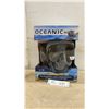Image 1 : New Oceanic FlowTech Full Face Snorkel Mask, Size Large, Patented Side Snorkel, Anti-Leak Design