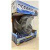 Image 4 : New Oceanic FlowTech Full Face Snorkel Mask, Size Large, Patented Side Snorkel, Anti-Leak Design
