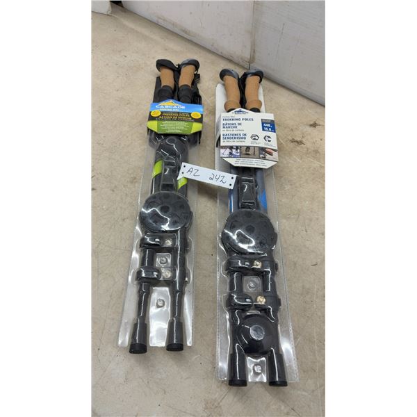 Cascade Mountain Tech Carbon Fiber Trekking Poles, 448g, Quick Lock, Cork Grip, 2 Pairs