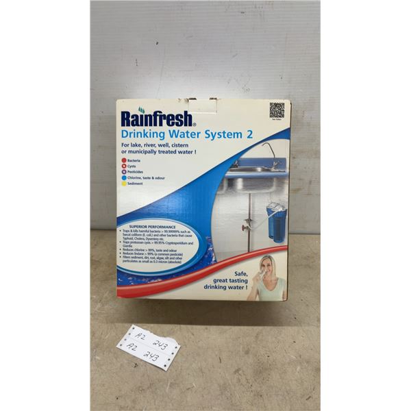 New Rainfresh Undersink Drinking Water System 2, Model UCS2