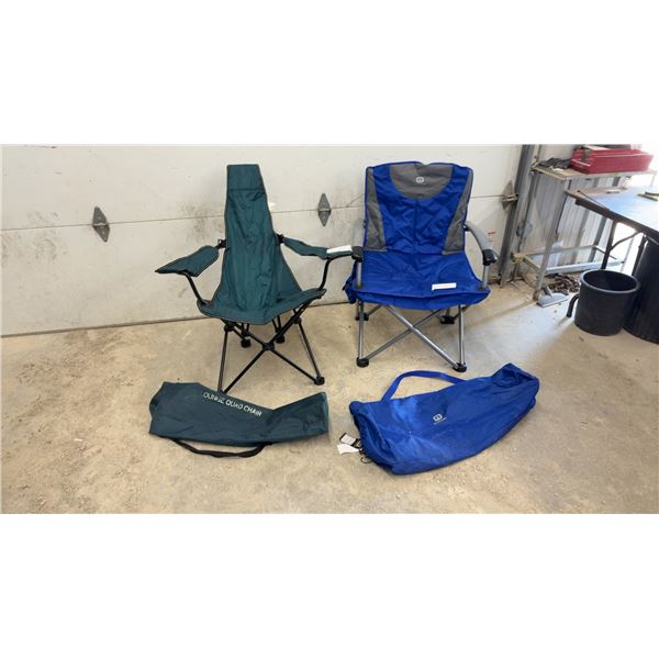 Greatland Lounge Quad Chair and Outbound Folding Quad Chair With Carrying Bags