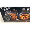 Image 2 : Mason Craft and More Set of 3 Tilted Glass Jars with Lids, 6 Pieces Total