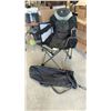 Image 1 : Portal Padded Oversized Quad Folding Camping Chair with Cup Holder and Carrying Bag