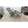 Image 1 : Foldable Zero Gravity Recliner Chair with Black Metal Frame and Grey Mesh Fabric