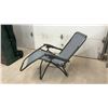 Image 3 : Foldable Zero Gravity Recliner Chair with Black Metal Frame and Grey Mesh Fabric