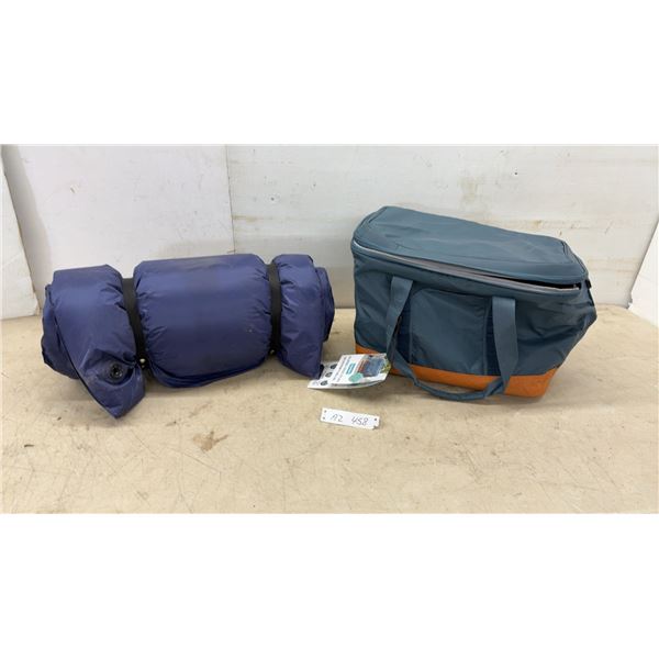 CleverMade Collapsible Cooler Tote Max and Inflatable Sleeping Pad