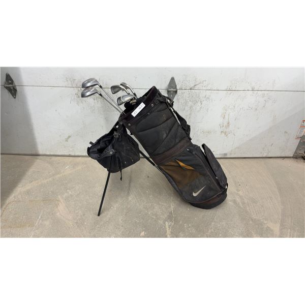 Nike Golf Stand Bag with Jazz Solution 1 and 3 Woods, Oxygen Irons and Probe 2020 Headcover