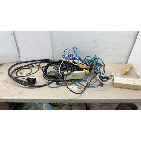 Octopus Pile of Extension Cords and Power Bars