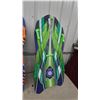Image 3 : Two Sno-Storm Snow Sleds, Orange and Blue, Green and Blue, with Handles and Pull Ropes never used