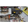 Image 5 : Large Lot of Pliers, Wrenches, Wire Strippers, and Tool Box with Contents