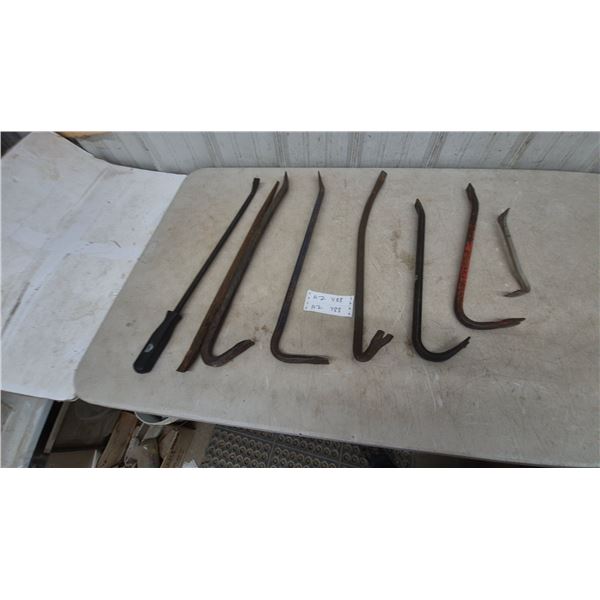 Assorted Pry Bars and wrecking bars /goosenecks