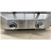 Image 2 : New Nexgrill 2-Burner Stainless Steel Portable Tabletop Propane Gas Grill with Regulator Hose