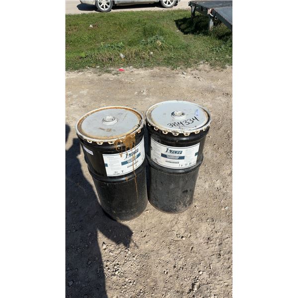 Two Empty 105L Metal Drums
