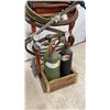 Image 3 : Harris Oxy-Acetylene Torch Kit on Cart with Oxygen and Acetylene Tanks, Hoses, and Gauges