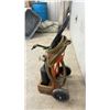 Image 6 : Harris Oxy-Acetylene Torch Kit on Cart with Oxygen and Acetylene Tanks, Hoses, and Gauges