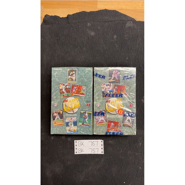 2 Boxes of Sealed 1992 Fleer Ultra Baseball Cards- Series 1 and 2