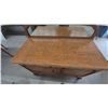 Image 4 : Antique Quarter Sawn Oak buffet with Mirror, 44”×48”×22”