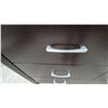 Image 5 : Modern Dark Brown 6-Drawer Dresser with Silver-Tone Handles. 36”×58”×16.6”
