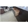 Image 6 : Modern Dark Brown 6-Drawer Dresser with Silver-Tone Handles. 36”×58”×16.6”