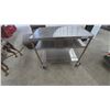 Image 1 : Stainless Steel 3-Tier Utility Cart on Casters with Handles, 31”×34”×22”