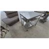 Image 2 : Stainless Steel 3-Tier Utility Cart on Casters with Handles, 31”×34”×22”