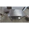 Image 3 : Stainless Steel 3-Tier Utility Cart on Casters with Handles, 31”×34”×22”