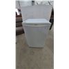 Image 1 : Danby Compact Refrigerator, White, with Interior Shelving and Door Storage. 33”×20”×20”