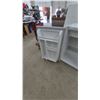 Image 4 : Danby Compact Refrigerator, White, with Interior Shelving and Door Storage. 33”×20”×20”