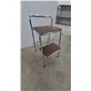 Image 1 : Vintage Chrome and Wood Step Stool Chair