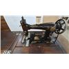 Image 2 : Antique eatons Treadle Sewing Machine and Cabinet with Drawers, Foot Pedal