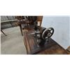 Image 3 : Antique eatons Treadle Sewing Machine and Cabinet with Drawers, Foot Pedal