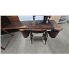 Image 4 : Antique eatons Treadle Sewing Machine and Cabinet with Drawers, Foot Pedal