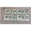 Image 5 : Vintage Manitoba License Plates, 1971” Sunny Manitoba" and 1976” Friendly Manitoba"
